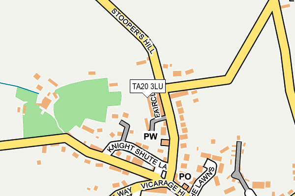 TA20 3LU map - OS OpenMap – Local (Ordnance Survey)