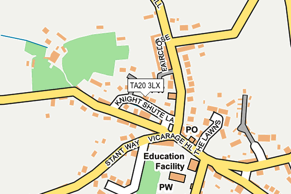TA20 3LX map - OS OpenMap – Local (Ordnance Survey)