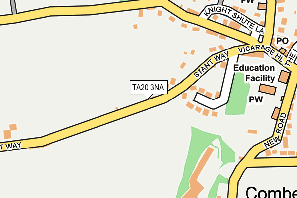 TA20 3NA map - OS OpenMap – Local (Ordnance Survey)