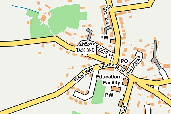 TA20 3ND map - OS OpenMap – Local (Ordnance Survey)
