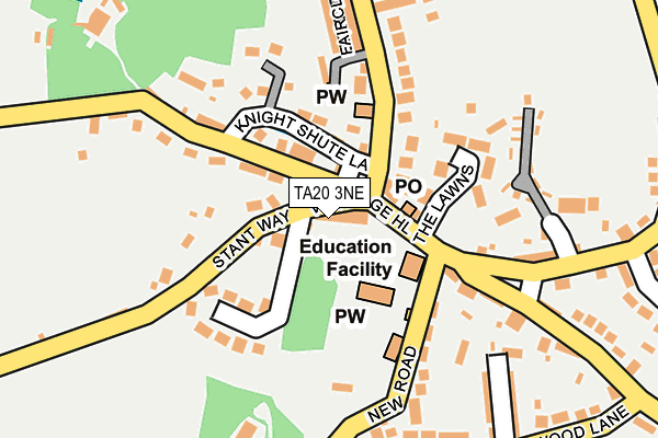 TA20 3NE map - OS OpenMap – Local (Ordnance Survey)