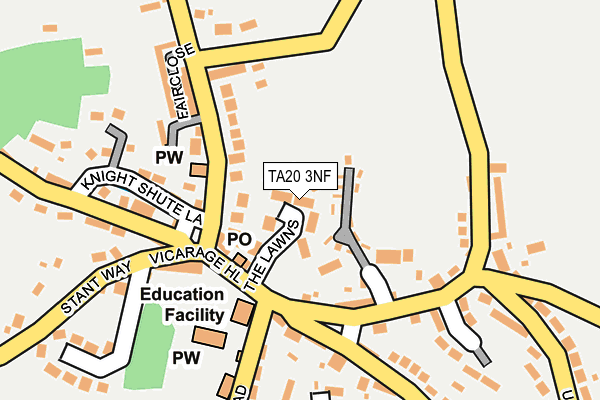 TA20 3NF map - OS OpenMap – Local (Ordnance Survey)