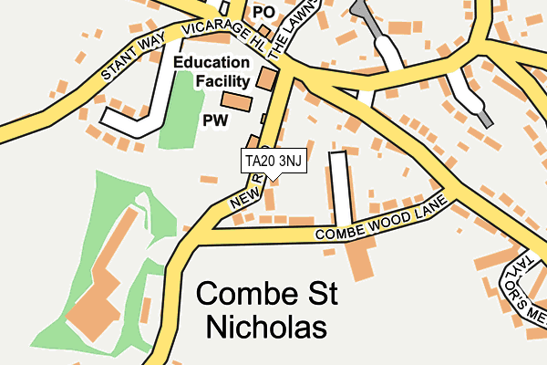 TA20 3NJ map - OS OpenMap – Local (Ordnance Survey)