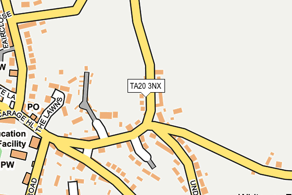 TA20 3NX map - OS OpenMap – Local (Ordnance Survey)