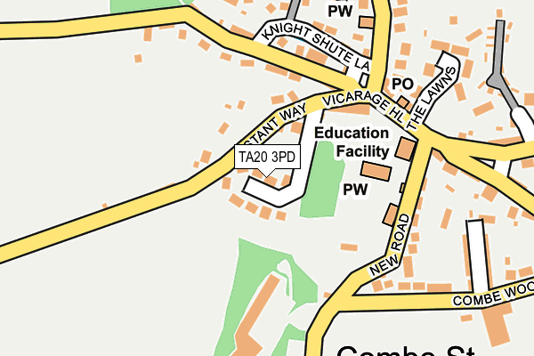 TA20 3PD map - OS OpenMap – Local (Ordnance Survey)