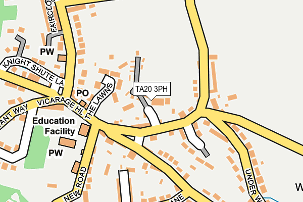 TA20 3PH map - OS OpenMap – Local (Ordnance Survey)