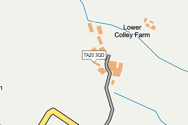 TA20 3QD map - OS OpenMap – Local (Ordnance Survey)