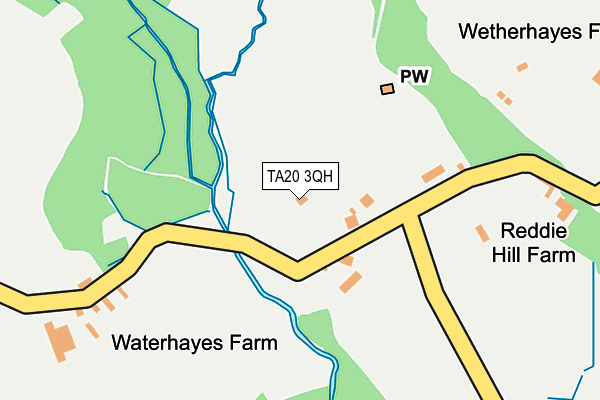 TA20 3QH map - OS OpenMap – Local (Ordnance Survey)