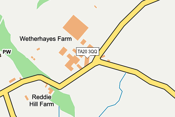 TA20 3QQ map - OS OpenMap – Local (Ordnance Survey)