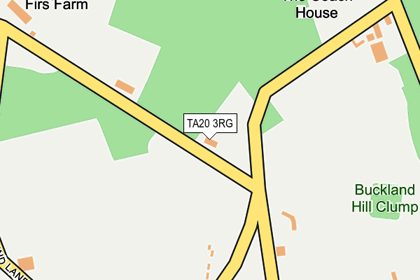 TA20 3RG map - OS OpenMap – Local (Ordnance Survey)