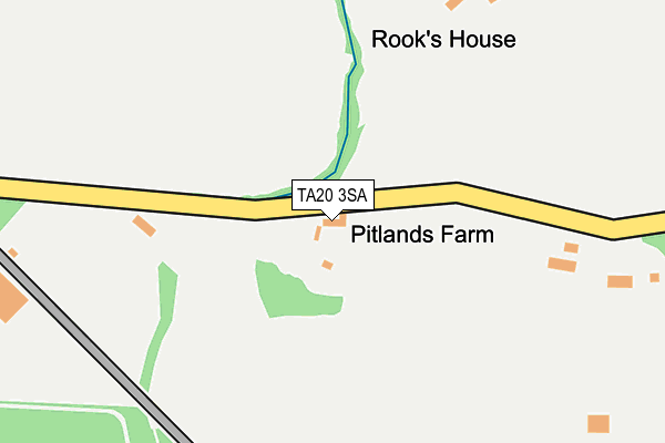 TA20 3SA map - OS OpenMap – Local (Ordnance Survey)