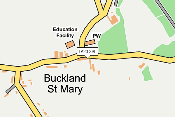 TA20 3SL map - OS OpenMap – Local (Ordnance Survey)