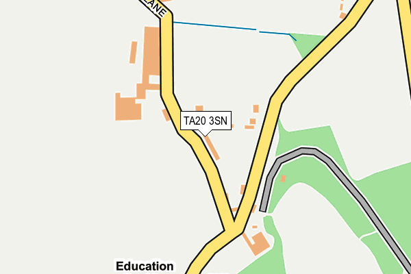 TA20 3SN map - OS OpenMap – Local (Ordnance Survey)