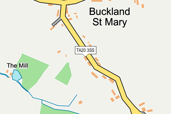 TA20 3SS map - OS OpenMap – Local (Ordnance Survey)