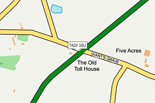TA20 3SU map - OS OpenMap – Local (Ordnance Survey)