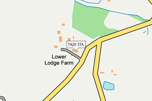 TA20 3TA map - OS OpenMap – Local (Ordnance Survey)