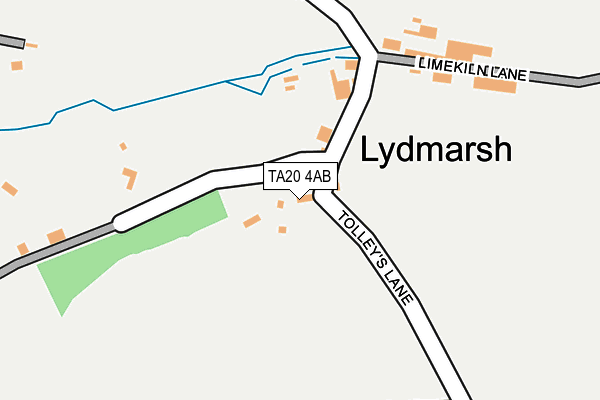 TA20 4AB map - OS OpenMap – Local (Ordnance Survey)