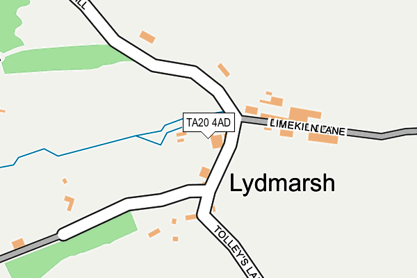 TA20 4AD map - OS OpenMap – Local (Ordnance Survey)