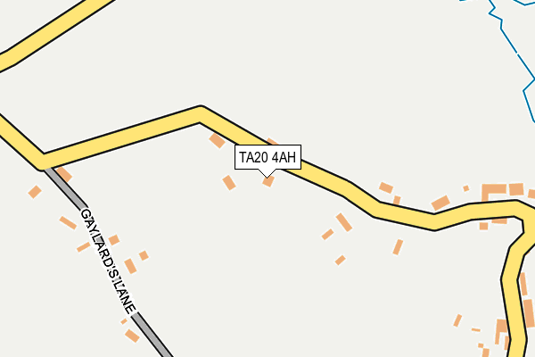 TA20 4AH map - OS OpenMap – Local (Ordnance Survey)