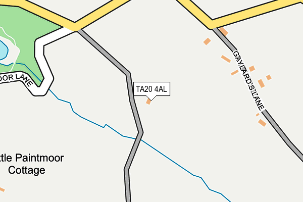 TA20 4AL map - OS OpenMap – Local (Ordnance Survey)