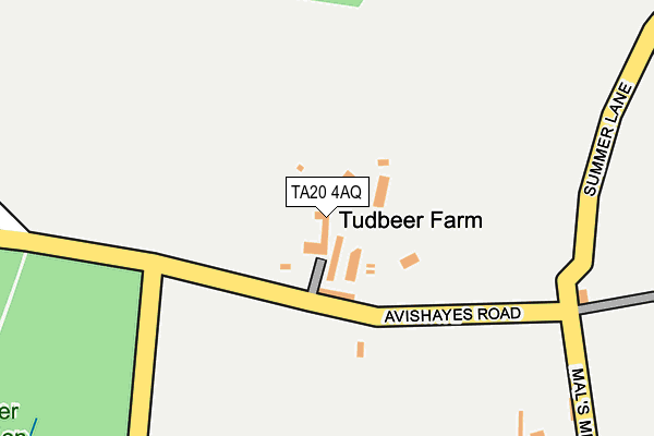 TA20 4AQ map - OS OpenMap – Local (Ordnance Survey)