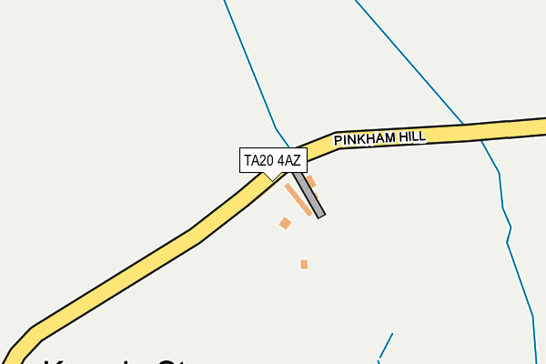 TA20 4AZ map - OS OpenMap – Local (Ordnance Survey)