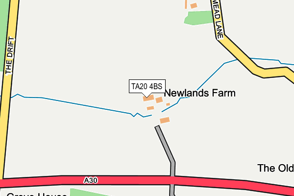 TA20 4BS map - OS OpenMap – Local (Ordnance Survey)