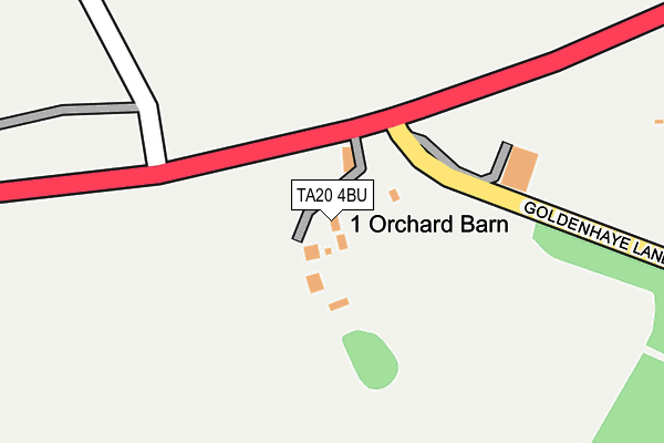 TA20 4BU map - OS OpenMap – Local (Ordnance Survey)