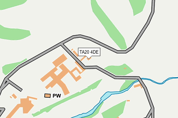 TA20 4DE map - OS OpenMap – Local (Ordnance Survey)