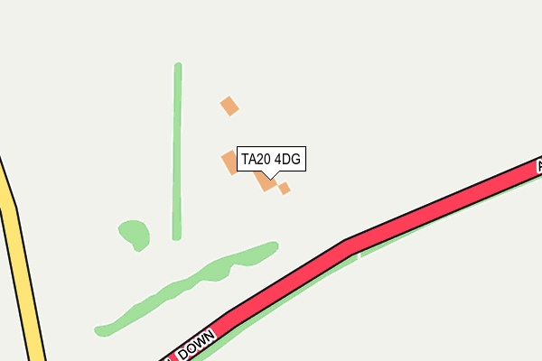 TA20 4DG map - OS OpenMap – Local (Ordnance Survey)