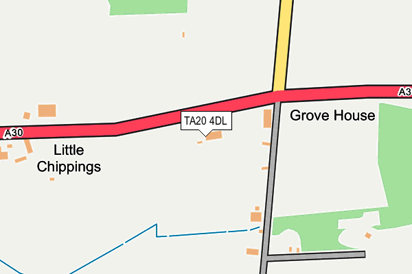 TA20 4DL map - OS OpenMap – Local (Ordnance Survey)
