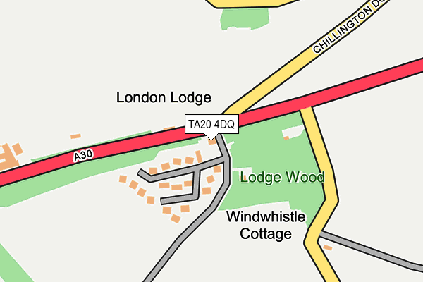 TA20 4DQ map - OS OpenMap – Local (Ordnance Survey)