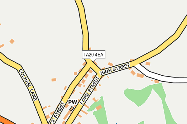 TA20 4EA map - OS OpenMap – Local (Ordnance Survey)