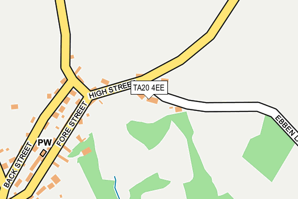 TA20 4EE map - OS OpenMap – Local (Ordnance Survey)