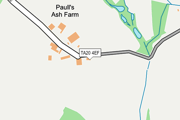 TA20 4EF map - OS OpenMap – Local (Ordnance Survey)