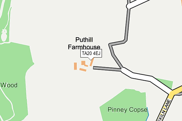 TA20 4EJ map - OS OpenMap – Local (Ordnance Survey)