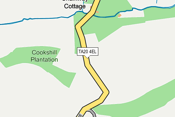 TA20 4EL map - OS OpenMap – Local (Ordnance Survey)