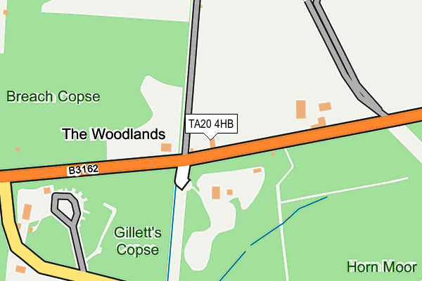 TA20 4HB map - OS OpenMap – Local (Ordnance Survey)