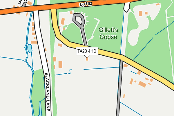 TA20 4HD map - OS OpenMap – Local (Ordnance Survey)