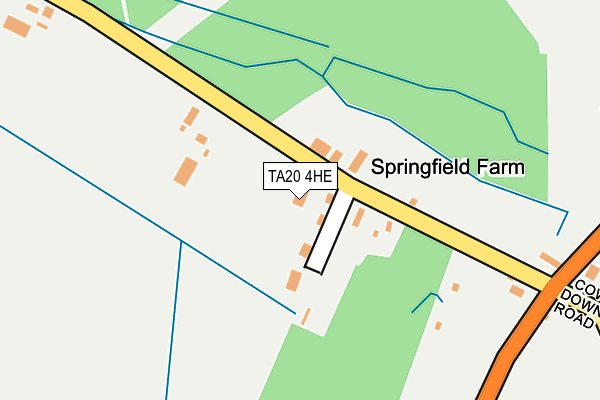 TA20 4HE map - OS OpenMap – Local (Ordnance Survey)