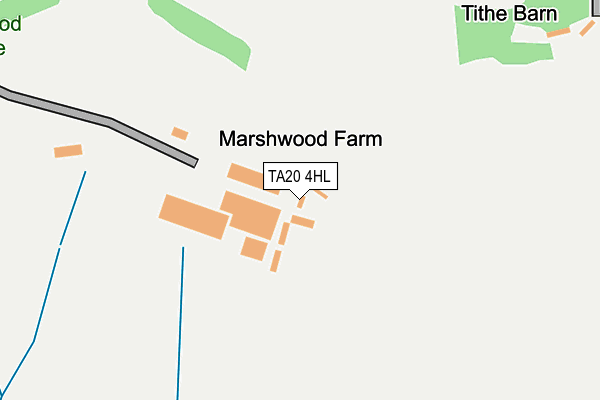 TA20 4HL map - OS OpenMap – Local (Ordnance Survey)
