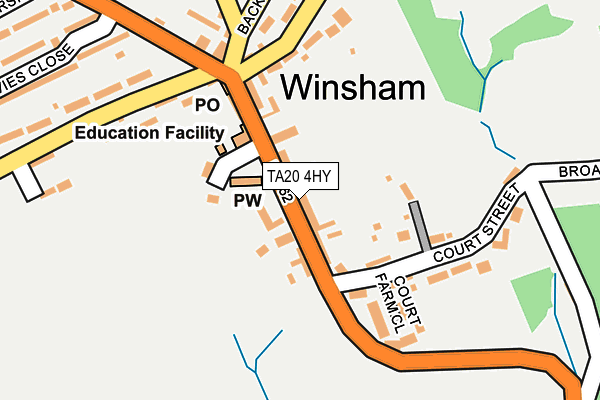 TA20 4HY map - OS OpenMap – Local (Ordnance Survey)