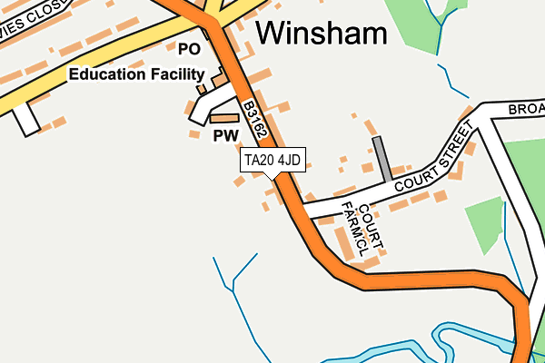 TA20 4JD map - OS OpenMap – Local (Ordnance Survey)