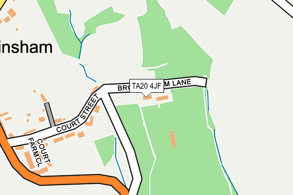 TA20 4JF map - OS OpenMap – Local (Ordnance Survey)