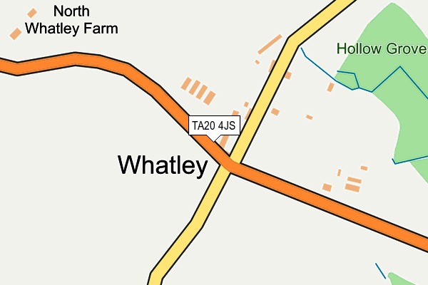 TA20 4JS map - OS OpenMap – Local (Ordnance Survey)