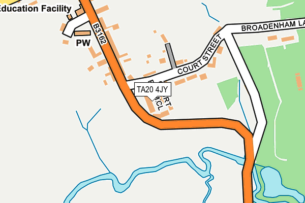 TA20 4JY map - OS OpenMap – Local (Ordnance Survey)