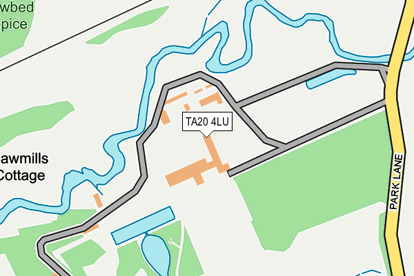 TA20 4LU map - OS OpenMap – Local (Ordnance Survey)