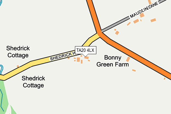 TA20 4LX map - OS OpenMap – Local (Ordnance Survey)