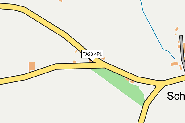 TA20 4PL map - OS OpenMap – Local (Ordnance Survey)