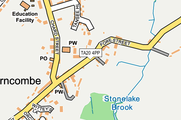 TA20 4PP map - OS OpenMap – Local (Ordnance Survey)